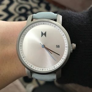 MVMT watch light blue